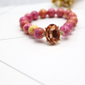 Promotion Gift Whosale Fashion Bracelet Jewelry Copper Fashion Natural Stone Simple Bracelet